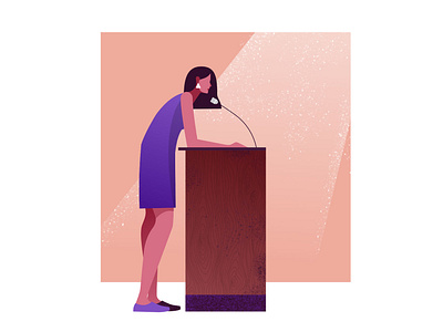 Speaker flatcolors illustraion minimalistic vector