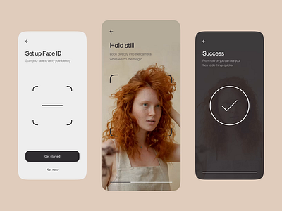 Face Recognition app app design app face id app face recognition design face face id face recognition mobile motion motion graphics protopie ui design