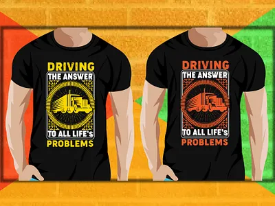 Trucker T shirt Design branding design designer mahabub graphic design illustration logo t shirt truck trucker tee typography ui ux vector