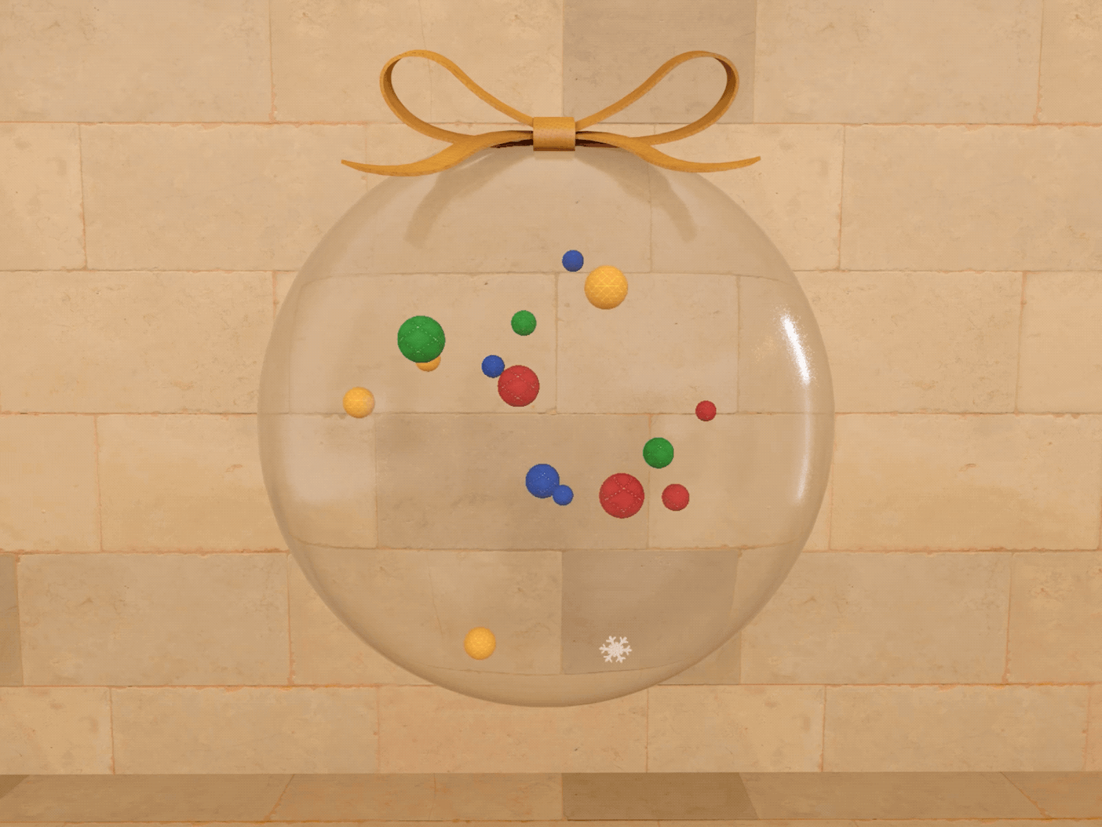 Christmas 3D Ball animation 3d animation c4d christmas cinema 4d