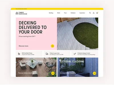 Timber Warehouse Website brand identity branding house icon iconography logo logo design marketing symbol symbolism timber ui visual identity website website design