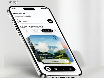 TripGuide App agency app appdesign appdesigner design designagency figma iosdesign travelapp ui uidesign uidesigner uidesigners uiinspiration uiux uiuxagency uiuxdesign userinterface userinterfacedesigner uxui