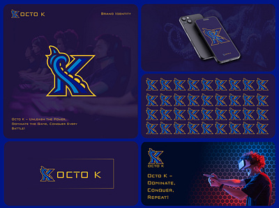 OCTO K Gaming Team Logo Design & Branding 3d brand guideline brand identity branding creative logo design esportslogo esportsteamlogo gamerbranding gamingbrandidentit gamingclanlogo gamingemblem gaminglogodesign gamingmascot graphic design logo progamerlogo streamerlogo