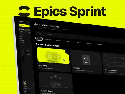 EpicSprint - Design subscription platform bento cards design subscription ui ux web3