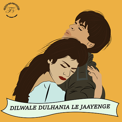 DDLJ Fan Art ddlj digital art fan art illustration vector art