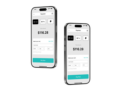 PAYMENT - DAILY UI #002 002 ui uix101 uxui