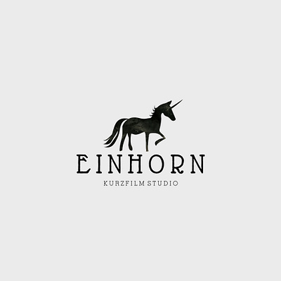 einhorn kurzfilm studio animal artistic design einhorn graphic design illustration logo unicron vector