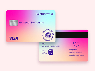 Payment Card | PointCard Playoff branding contactless design fintech illustration payment