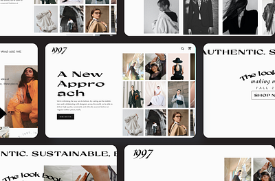 Layout x Editorial Fashion branding card organization design editorial fashion layout typography ui