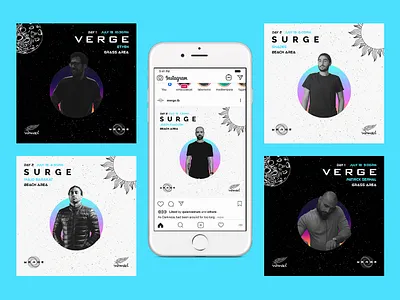 Merge Music Festival branding dj event music social media techno