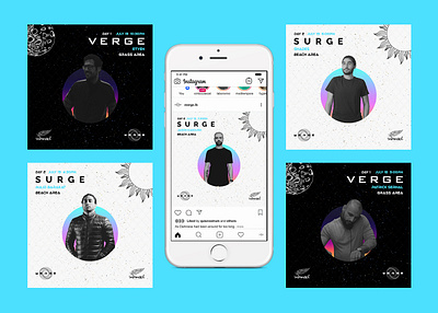 Merge Music Festival branding dj event music social media techno