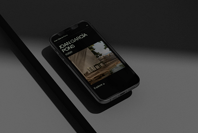 Joan García Pons - Personal Website app branding design ui ux web