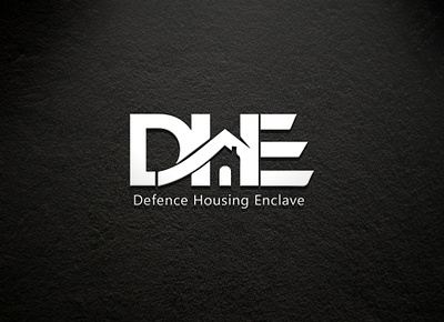 Defence Housing Enclave 3d branding design illustration logo mockup typography vector