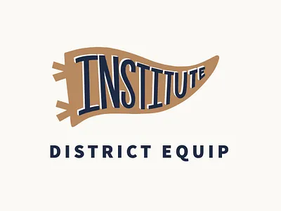Institute Pennant church program discipleship logo pennant sunday school