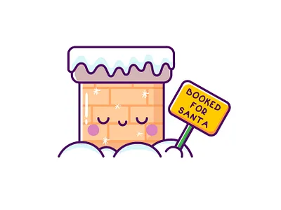 Chimney cartoon cartoon character cartoon illustration chimney christmas cute cute illustration cuteart emoji holidays house illustration kawaii kawaii art parking santa snow winter xmas