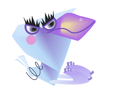 Dodo character design illustration vector