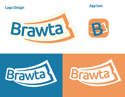 Brawta Raffle App Branding branding logo