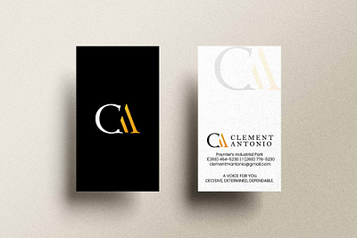 Clement Antonio Branding and Business Cards branding business cards logo