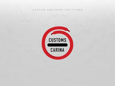 Customs Carina // Custom Sneakers Art Store art brand branding clean custom customs customsneakers design illustration logo product design shoes sneakers typography vector
