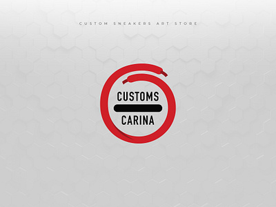 Customs Carina // Custom Sneakers Art Store art brand branding clean custom customs customsneakers design illustration logo product design shoes sneakers typography vector