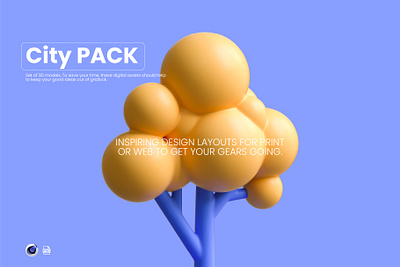 3D City Pack 3dicon 3dmodel 3dset @3d @advertising @c4d @cinema4d @design @visual design icon icons illustration ui