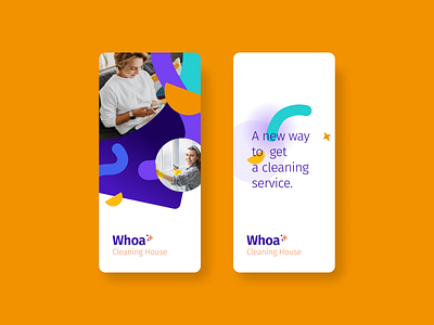 Whoa Cleaning House Art Concept app branding concept design mobile ui design visual design