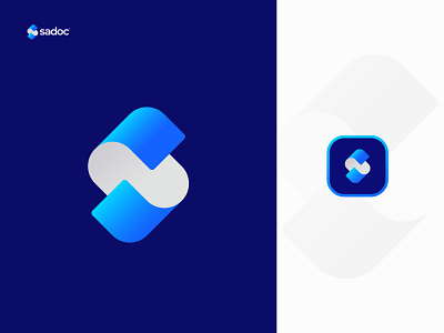 S + Doc Logo Mark blockchain branding business logo company logo creative logo design design doc logo gradient icon identity letter s logo logo mark modern logo design paper s s logo startup symbol vector