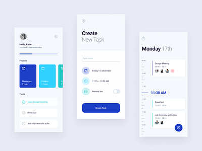 Getter Task Management app branding clean design dribbble interaction design task management ui ux