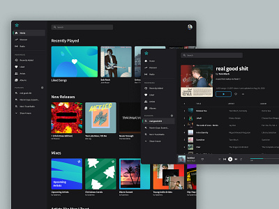 Epiphany - Music Streaming App Concept app interface music streaming ui web