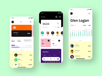 Finance App app branding clean design dribbble finance interaction design ios minimal ui ux