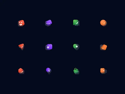 Iconly Glass | Dark 3d animation branding design glassmorphism graphic design illustration logo mobileapp motion graphics tecorb ui userinterface ux vector