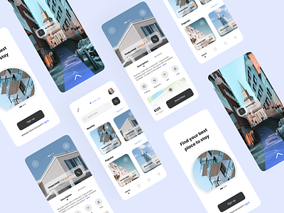 Hotel Booking App app booking celanui clean design hotel hotel app ios minimal minimalist mobie reservation room tour app travel trip app ui ux vacation vr