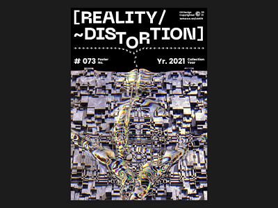 CB Design PC-073 3d abstract abstractart aciddesign c4d chrome cinema4d dailyposter distortion graphic design layout poster posterdesign typography