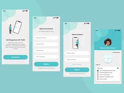 Daily TODO Task App project #dailyui #008 dailyuichallenge ui