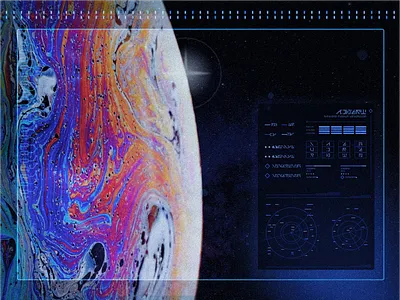 Bowie's in space design graphic design space system ui ui