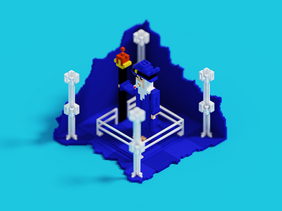 Blue World $motion graphics 2d 3d 3d design 3dartist aftereffects animation b3d blender c4d character character design cinema 4d cute lowpoly magicavoxel nature toys voxelart