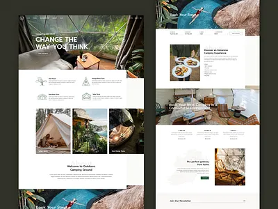 Kamperen - Glamping accommodation adventure camp camper camping cottage glamp nature tent theme travel web design website wordpress