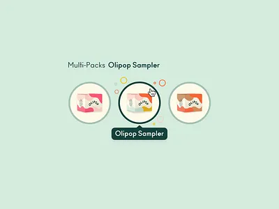 The Beyond Group x Olipop – Swatch hover animation animation brand design e commerce hover illustration motion olipop pdp product page selected state shop soda swatches uiux web design