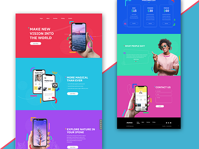 APP LAUNCHING PROMOTION LANDING PAGE DESIGN app promotion landing page promotion landing page website design wordpress wordpress website