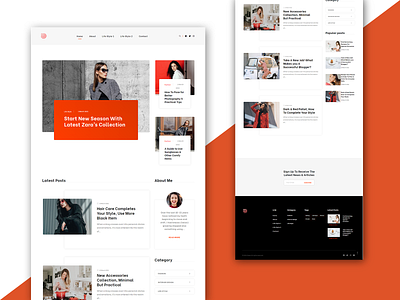 FASHION BLOG WEBSITE DESIGN blog website elementor fashion website landing page website design wordpress wordpress website
