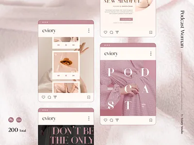 Woman Podcast Creator branding branding identity business design graphic design illustration instagram instagram template marketing podcast social media spotify tiktok woman illustration woman podcast zoom