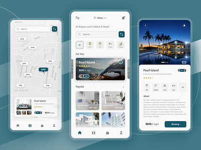 Hotel Booking Mobile Apps app booking concept dailyui design hotel hotel app hotel booking hotel ui mobile rent ui ui app uiux ux ux app web