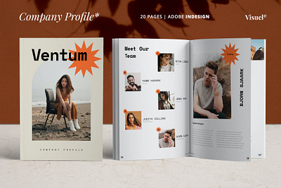 Company Profile catalog clean company company profile design illustration indesign indesign minimal indesign template lookbook magazine modern portfolio print printable professional professional company profile simple template