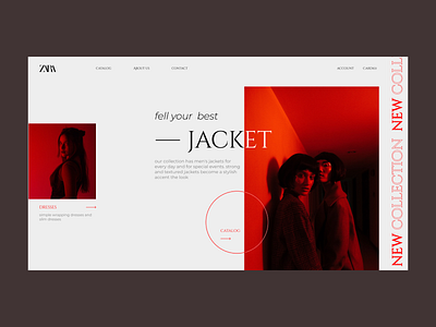 Concept ZARA store design figma score shop store trend ui usability ux web web design website zara