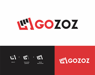 GOZOZ app branding company logo design graphic design hand logo icon illustration logo logo design logo designer mechanic logo ui ux vector