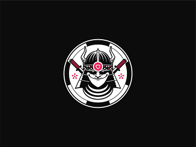 Security Samurai anonymous badge dark enamel pin ninja samurai sticker sticker design sticker ninja swords