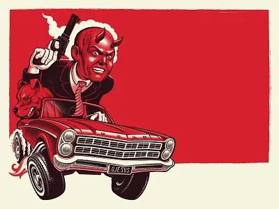 Gig Poster 2 color adobe illustrator design illustration screen print vector