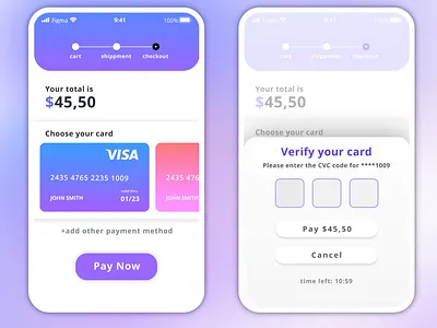 Daily UI 002 - card checkout branding cardcheckout dailyui dailyui002 design figma graphic design ui