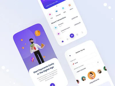 Finance - Banking App 3d illustration bank blue credit card debit card design dollars dribble shot finance fintech illustration mobile app mobile design money product design rupees user experience user interface
