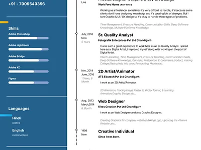 My CV 1st half creative cv graphic design resume